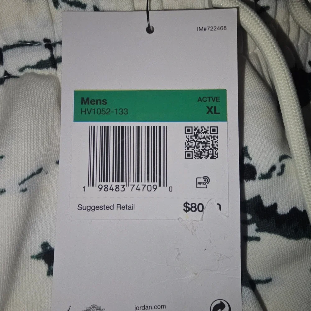 Jordan Graphic Fleece Pants‎ Mens XL White Winter Scene HV1052-133 New